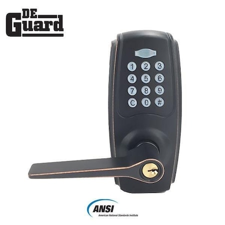 Deguard Grade 2 Electronic Keypad Lever - Oil Rubbed Bronze DEG2L-ORB